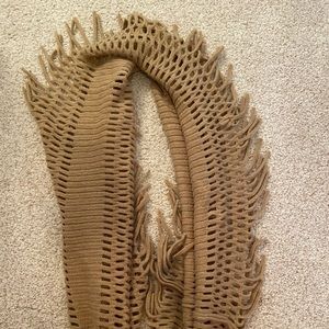 Brown infinity scarf